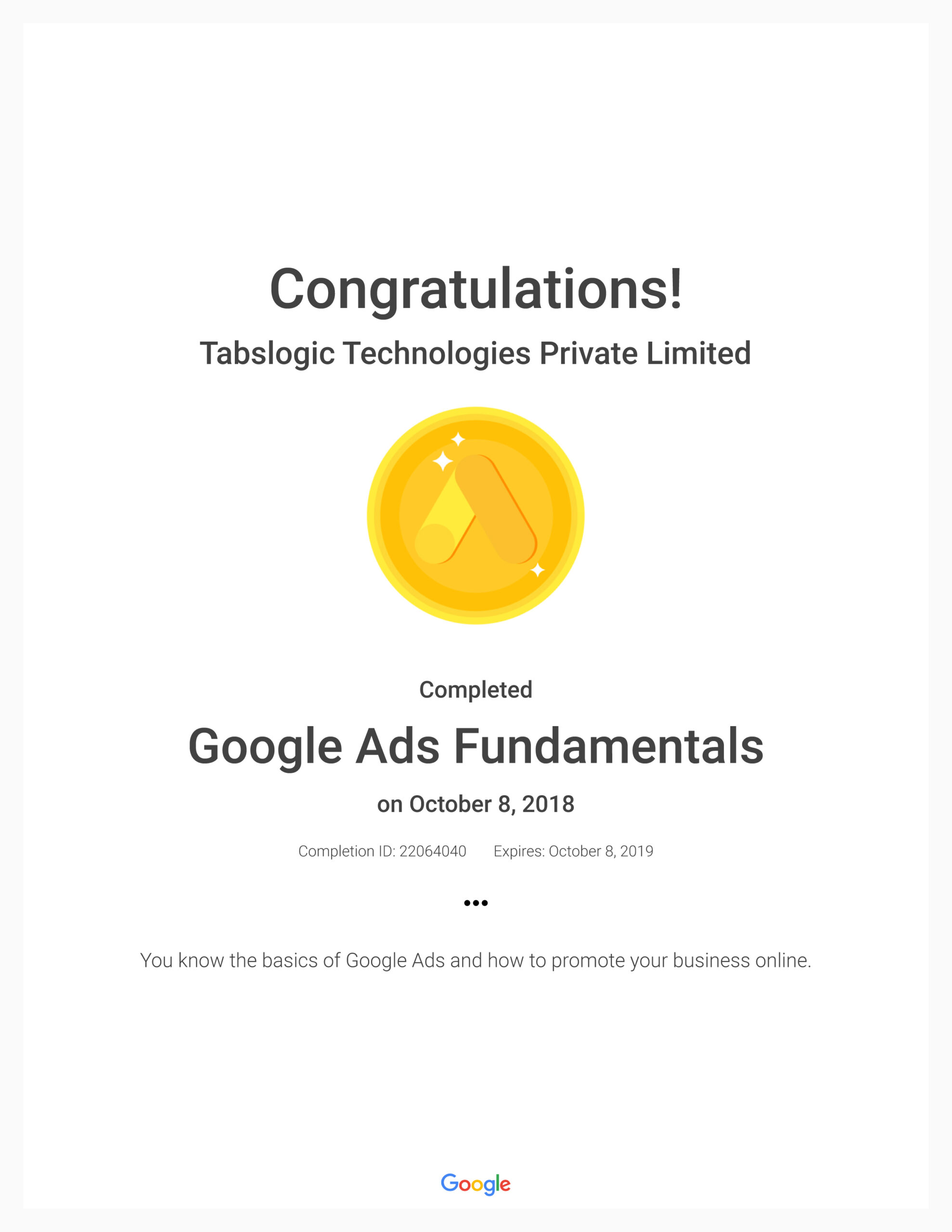 Google Ads Fundamentals