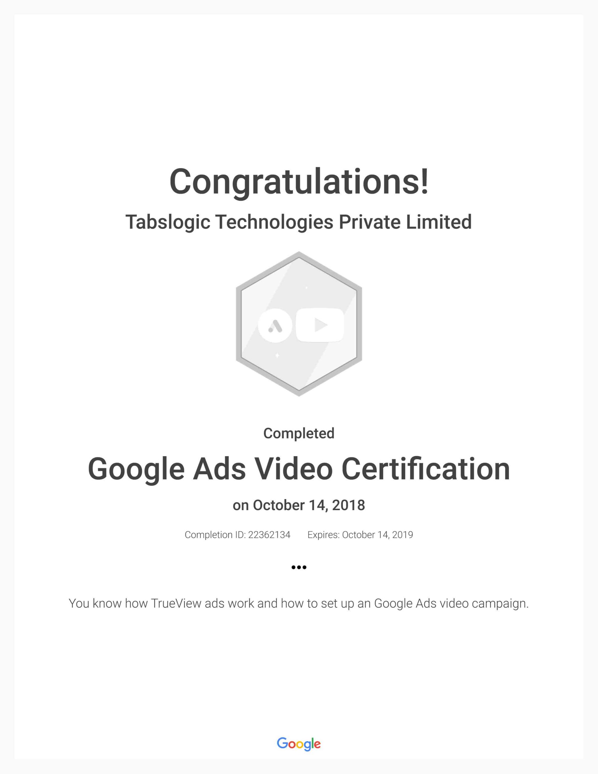 Google-Ads-Video-Certification