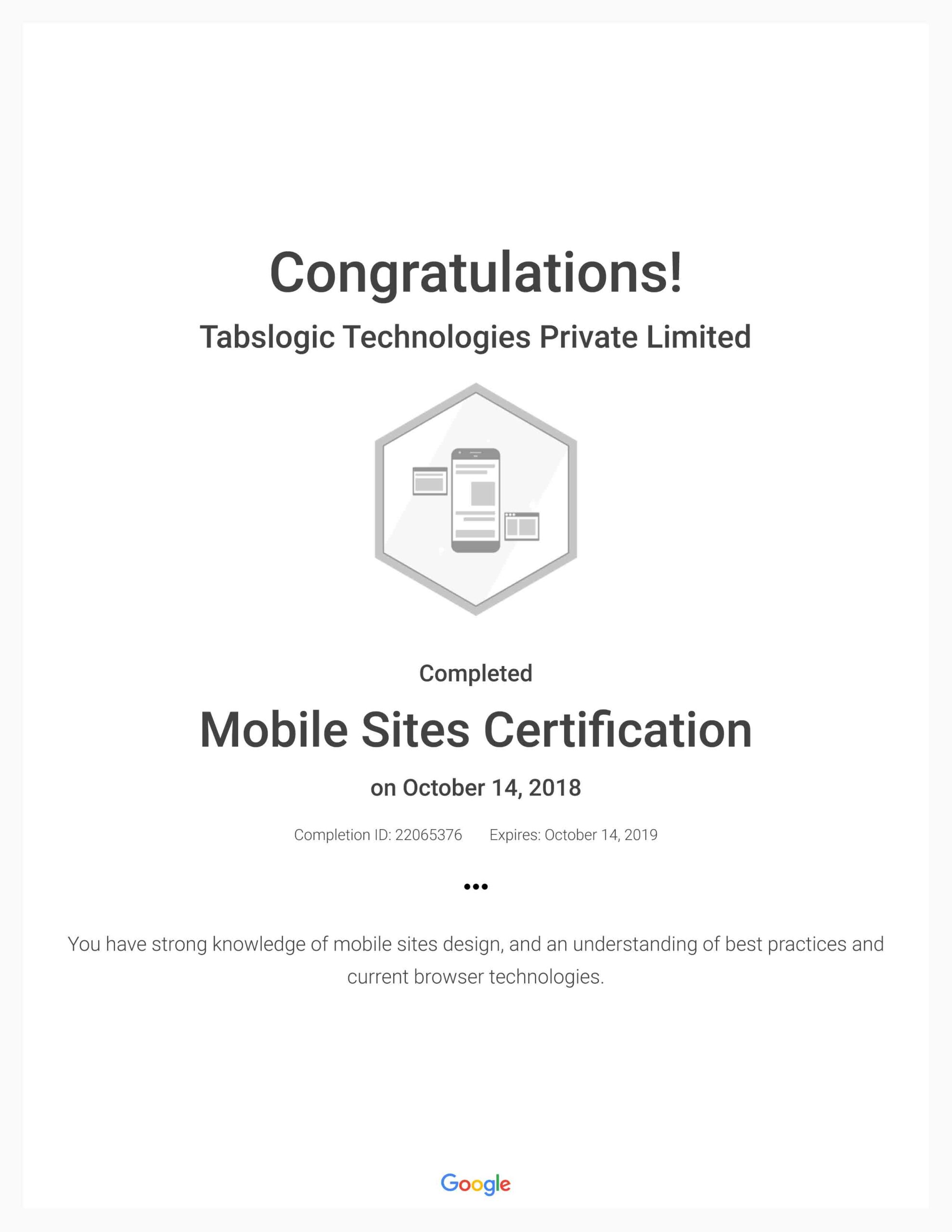 Mobile-Sites-Certification